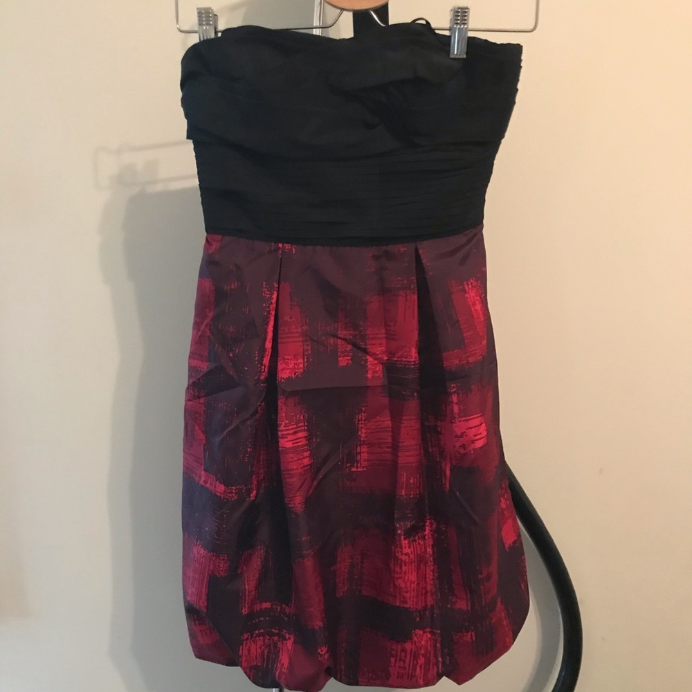 BCBG strapless cocktail dress